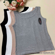 d7-6919 Майка женская с широкими лямками, стандарт (50-52), 1 пачка (5 шт)