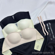 b16-4584 Бюстгальтер бесшовный с лямками, L-2XL, 1 пачка (3 шт)