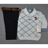 d4-0720 Детский комплект: брюки, свитер, рубашка, 5-8 лет, 1 пачка (4 шт)