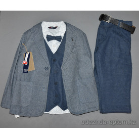 d4-4545 Детский костюм тройка с рубашкой, 6-9 лет, 1 пачка (5 шт)