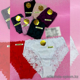b6-904-2 Beisdanna Трусики женские высокие, большие размеры, 3XL-5XL, 1 пачка (12 шт)