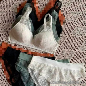 b16-2024 Комплект нижнего белья: бюстгальтер без косточек и трусики, 1 пачка (3 шт) b16-2024 Комплект нижнего белья: бюстгальтер без косточек и трусики, 1 пачка (3 шт)