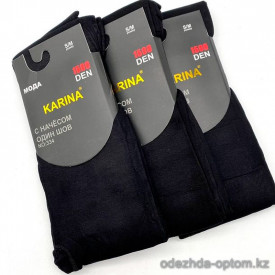 k2-334 Karina Колготки женские одношовные с начесом, 42-48, 1500 ден, 1 пачка (6 шт)