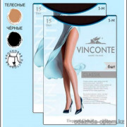 k4-8081-1 Vinconte Капроновые колготки женские, 3M (44-46), 15 ден, 1 пачка (6 шт)