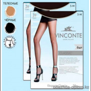k4-8082-1 Vinconte Капроновые колготки женские, 3M (44-46), 20 ден, 1 пачка (6 шт)