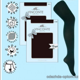 k4-8124-1 Vinconte Колготки женские одношовные, M-L, 30 ден, 1 пачка (12 шт)