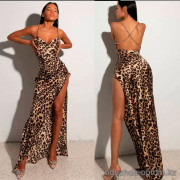 b18-7287 Пеньюар женский леопардовый, S-L, 1 пачка (3 шт)