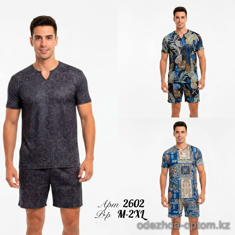 z2-2602 Пляжный мужской костюм: футболка и шорты, M-2XL, 1 пачка (4 шт) z2-2602 Пляжный мужской костюм: футболка и шорты, M-2XL, 1 пачка (4 шт)
