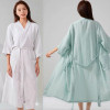 b15-406-2 Халат женский муслиновый с рукавами 3/4, S-XL, 1 пачка (2 шт)