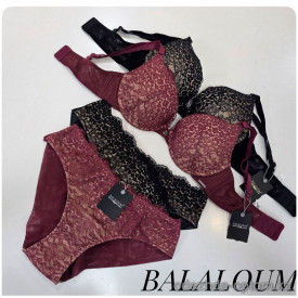 b4-A9399 Balaloum Комплект нижнего белья: бюстгальтер на среднем поролоне и трусики, 1 пачка (6 шт)