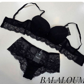 b4-A9464-2 Balaloum Комплект нижнего белья: бюстгальтер на стреднем поролоне и трусики, 1 пачка (6 шт)