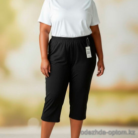 k2-0234 Лосины женские до колен свободного кроя, 50-58, 1 пачка (6 шт)