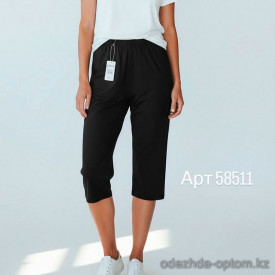 k2-58511 Лосины женские до колен свободного кроя, L-3XL, 1 пачка (6 шт)