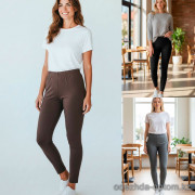 k2-620 Лосины женские на высокой посадке, 42-56, 1 пачка (6 шт)