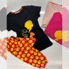e1-1072-1 Комплект женской домашней одежды двойка, S-XL, хлопок, 1 пачка (4 шт)