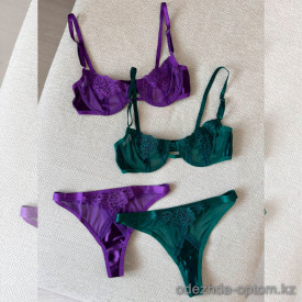 b15-9712 Комплект нижнего белья: бюстгальтер без поролона и трусики, S-XL, 1 пачка (4 шт) b15-9712 Комплект нижнего белья: бюстгальтер без поролона и трусики, S-XL, 1 пачка (4 шт)