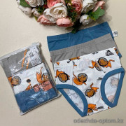 d7-262 Комплект детских и подростковых трусиков: тройка, 1 пачка (3 шт)