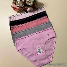 d7-3132PB3 Donella Трусики женские однотонные с эмблемой, 1 пачка (10 шт)