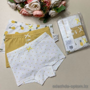 d7-317 Комплект детских и подростковых трусиков: тройка, 1 пачка (3 шт)