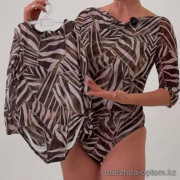 z2-603 Купальник детский слитный на молнии, 80-100, 1 пачка (3 шт)