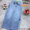 j3-97226 Юбка женская джинсовая с разрезом, S-XL, 1 пачка (4 шт)