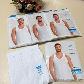 d7-1004-1 Berrak Майка мужская однотонная, 1 пачка (6 шт)