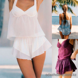 d7-106187 Комплект женской одежды: майка и шорты, S-L, 1 пачка (3 шт)