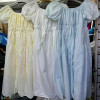 w44-0215 Платье женское однотонное с вышивкой, стандарт, 1 шт