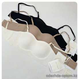 b4-513-1 Бюстгальтер без косточек со съемным тонким поролоном, M-XL, 1 пачка (3 шт)