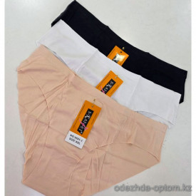 b4-9591-1 Трусики женские однотонные, большие размеры, 2XL-3XL, 1 пачка (12 шт)