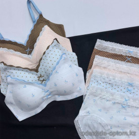 b16-6398 Комплект нижнего белья: бюстгальтер и трусики, M-L, 1 пачка (2 шт) b16-6398 Комплект нижнего белья: бюстгальтер и трусики, M-L, 1 пачка (2 шт)