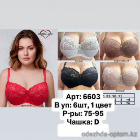 b6-6603-3 Orietta Avec Бюстгальтер кружевной, чашка D, 1 пачка (6 шт)