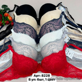 b6-8228-1 Onita de Mas (Donafen) Бюстгальтер без косточек, чашка C, 1 пачка (6 шт)