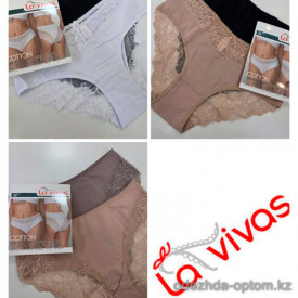 b4-20342 Трусики женские кружевные, L-2XL, 1 пачка (24 шт)