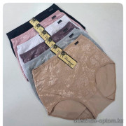 b4-3969 Beisdanna Трусики женские высокие, большие размеры, 4XL-6XL, 1 пачка (12 шт)