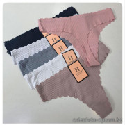 b4-8963 Трусики женские стринги, S-XL, 1 пачка (24 шт)