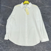 w41-0320 Рубашка женская однотонная с длинными рукавами, стандарт (до 48), 1 шт