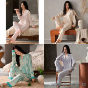 b15-2239 Комплект женской пижамы: рубашка и штаны, M-2XL, 1 пачка (4 шт)