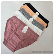b4-4550 Трусики женские однотонные, L-2XL, 1 пачка (24 шт)