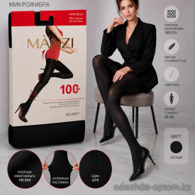 k2-26077 Manzi Колготки женские микрофибра, 42-48, 100 ден, 1 пачка (6 шт)