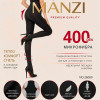 k2-26080 Manzi Колготки женские микро-фибра, 42-48, 400 ден, 1 пачка (6 шт)