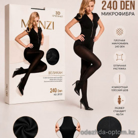 k2-26122 Manzi Колготки женские микро-фибра, 46-54, 240 ден, 1 пачка (6 шт)