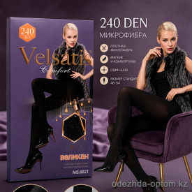 k2-6621 Velsatis Колготки женские микро-фибра, 46-54, 240 ден, 1 пачка (6 шт)