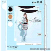 k4-8092 Vinconte Детские колготки, 13-15 лет, 200 ден, 1 пачка (6 шт)