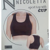 b4-10073 Nicoletta Топ женский спортивный, S-2XL, 1 пачка (5 шт)