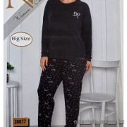 b4-30077 Nicoletta Комплект пижамы для полных дам: кофта и штаны, 2XL-5XL, 1 пачка (4 шт)