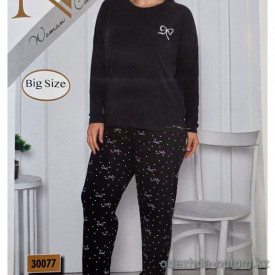 b4-30077 Nicoletta Комплект пижамы для полных дам: кофта и штаны, 2XL-5XL, 1 пачка (4 шт) b4-30077 Nicoletta Комплект пижамы для полных дам: кофта и штаны, 2XL-5XL, 1 пачка (4 шт)