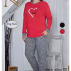 b4-30079 Nicoletta Комплект пижамы для полных дам: кофта и штаны, 2XL-5XL, 1 пачка (4 шт)