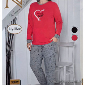 b4-30079 Nicoletta Комплект пижамы для полных дам: кофта и штаны, 2XL-5XL, 1 пачка (4 шт) b4-30079 Nicoletta Комплект пижамы для полных дам: кофта и штаны, 2XL-5XL, 1 пачка (4 шт)