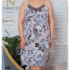 b4-70117 Nicoletta Сорочка на бретельках для полных дам, 2XL-5XL, 1 пачка (4 шт)